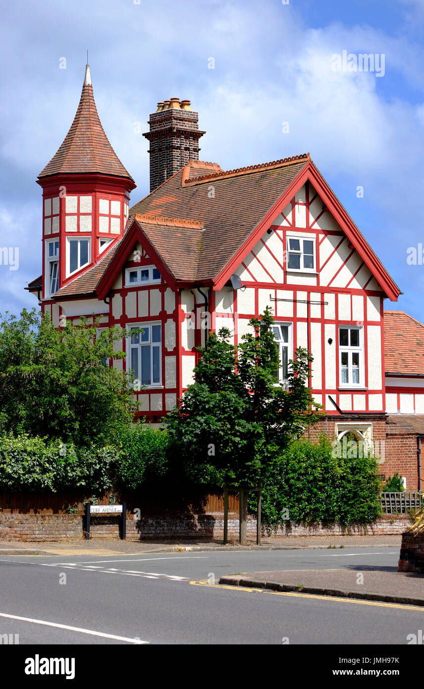 Stile Edoardiano house a Cromer, North Norfolk, Inghilterra Foto Stock