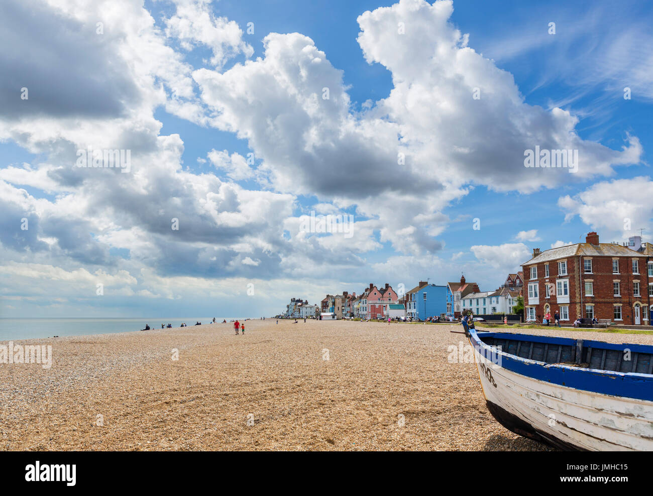 Spiaggia di Aldeburgh, Suffolk, Inghilterra, Regno Unito Foto Stock