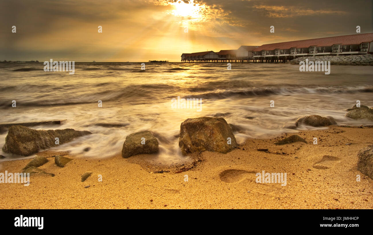 Hotel Lexis porto Diskcon all'alba Foto Stock