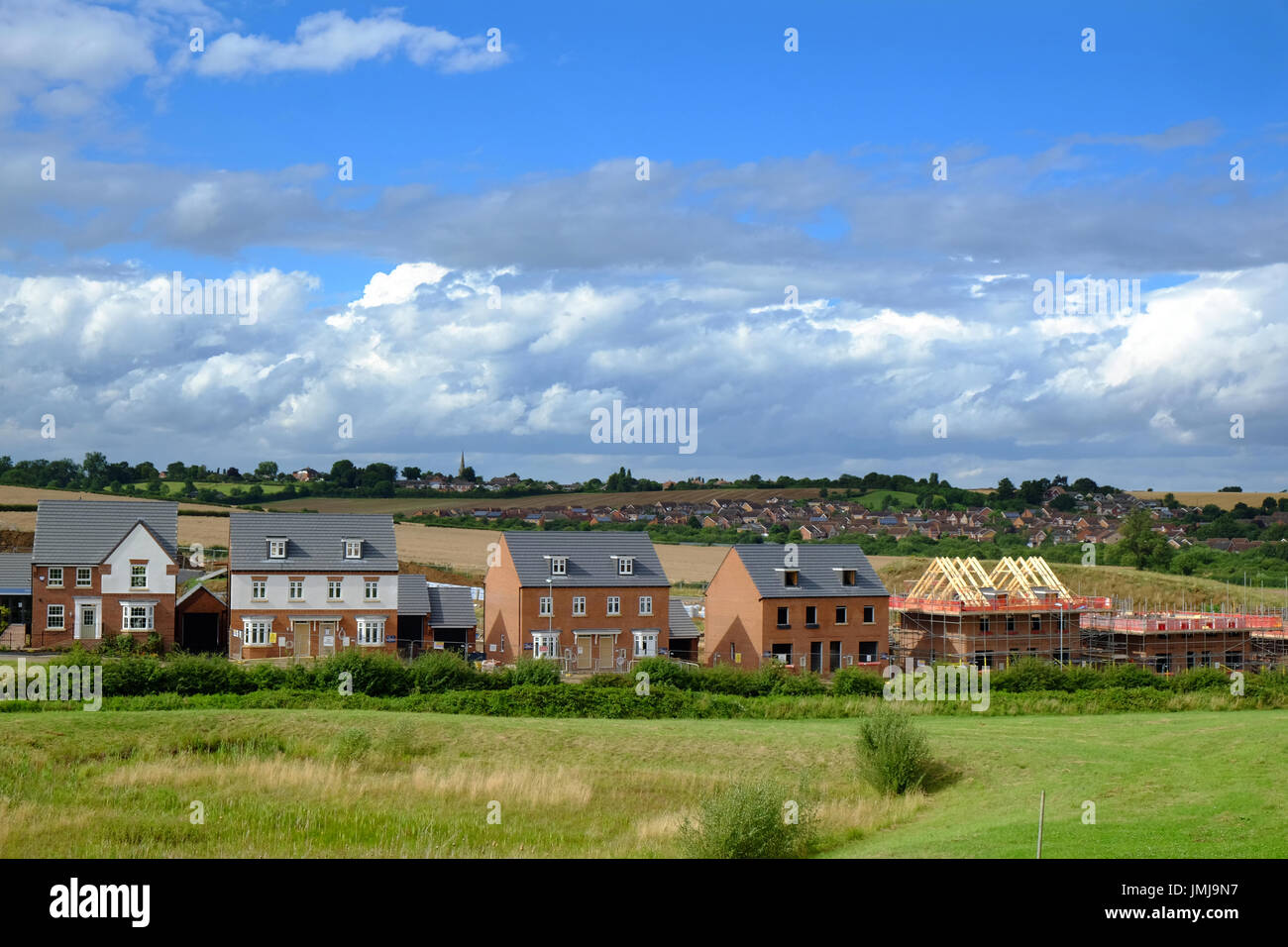 Nuovo alloggiamento dello sviluppo in Grantham, Lincolnshire, England, Regno Unito Foto Stock