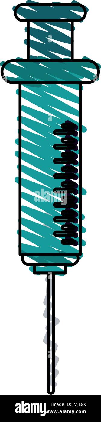 Siringa illustrazione vettoriale Illustrazione Vettoriale