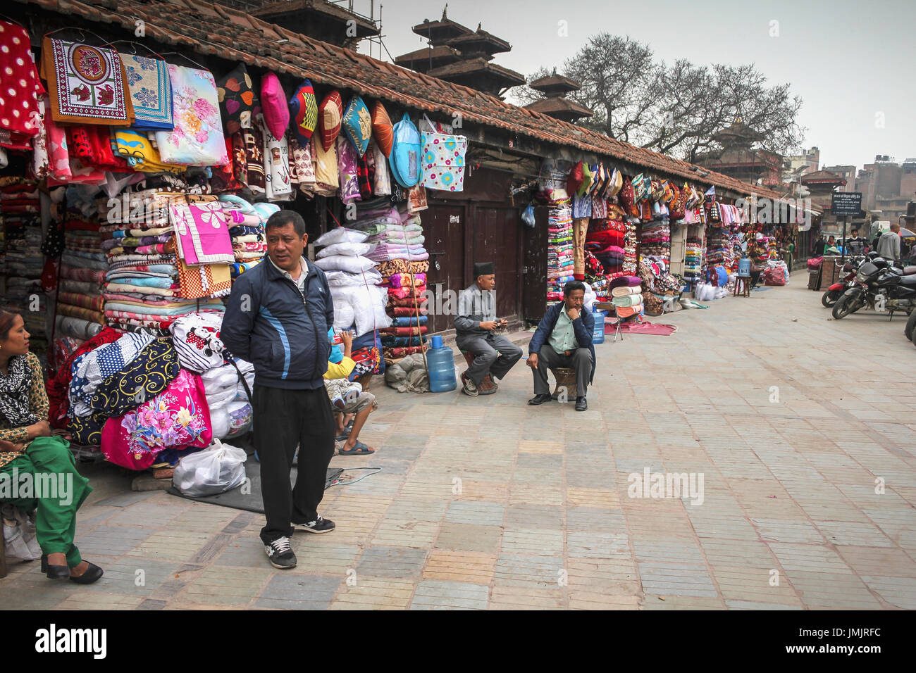 Negozi di strada in Nepal Foto Stock