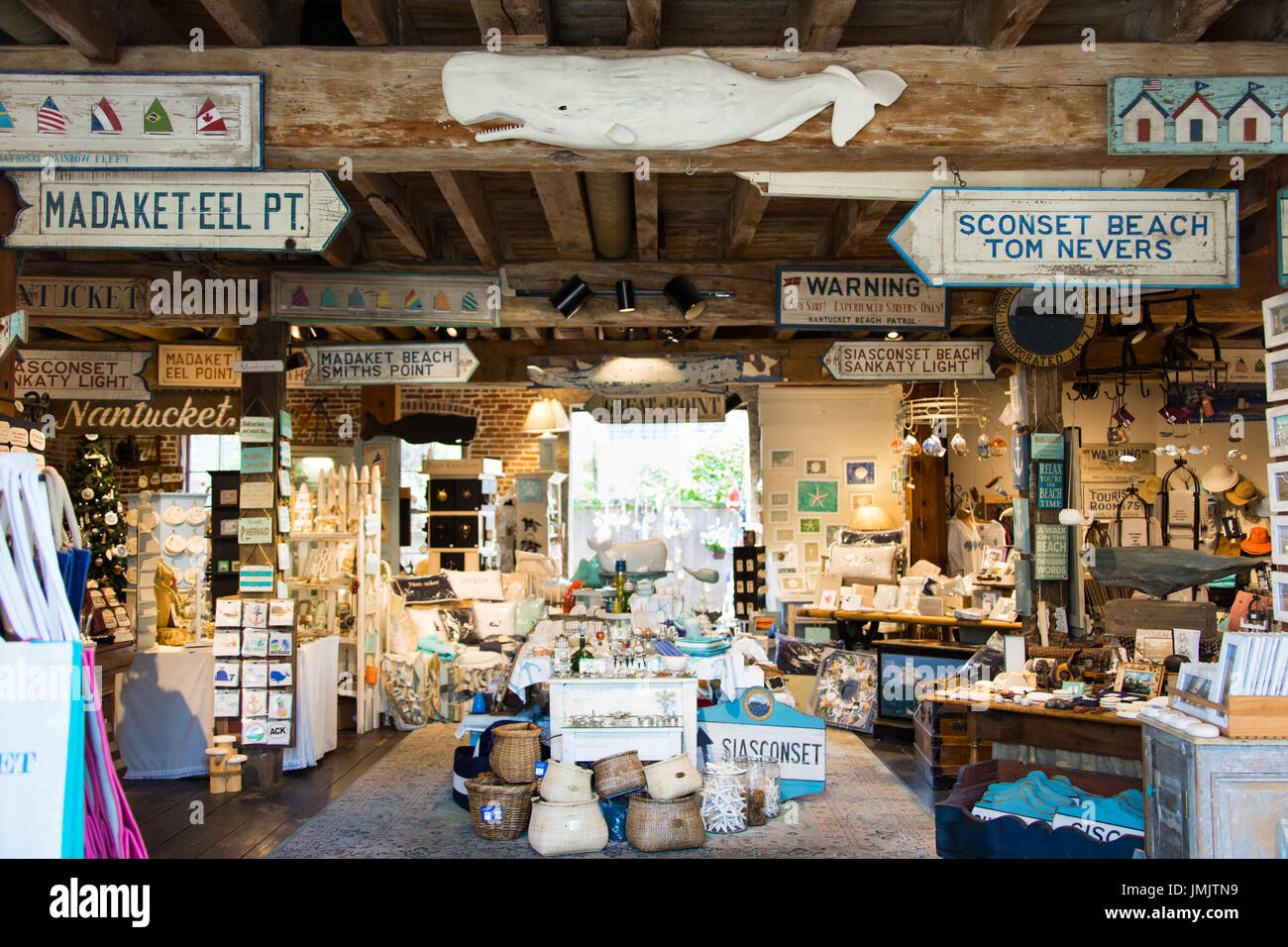Negozio di souvenir, Nantucket Island, Massachusetts, STATI UNITI D'AMERICA Foto Stock