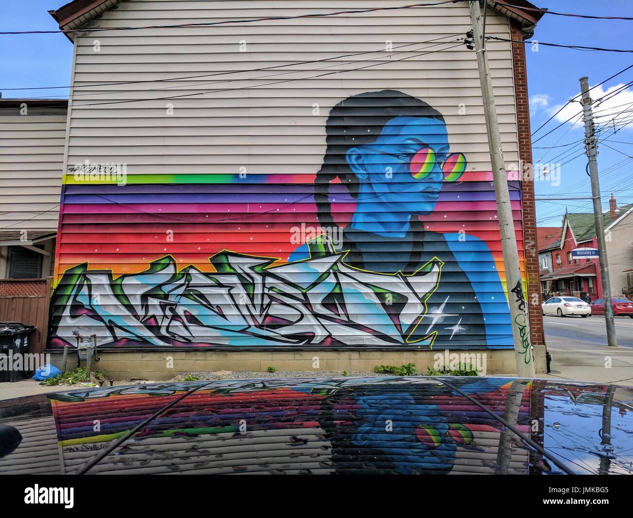 Graffiti in 6 (Toronto, Canada) Foto Stock