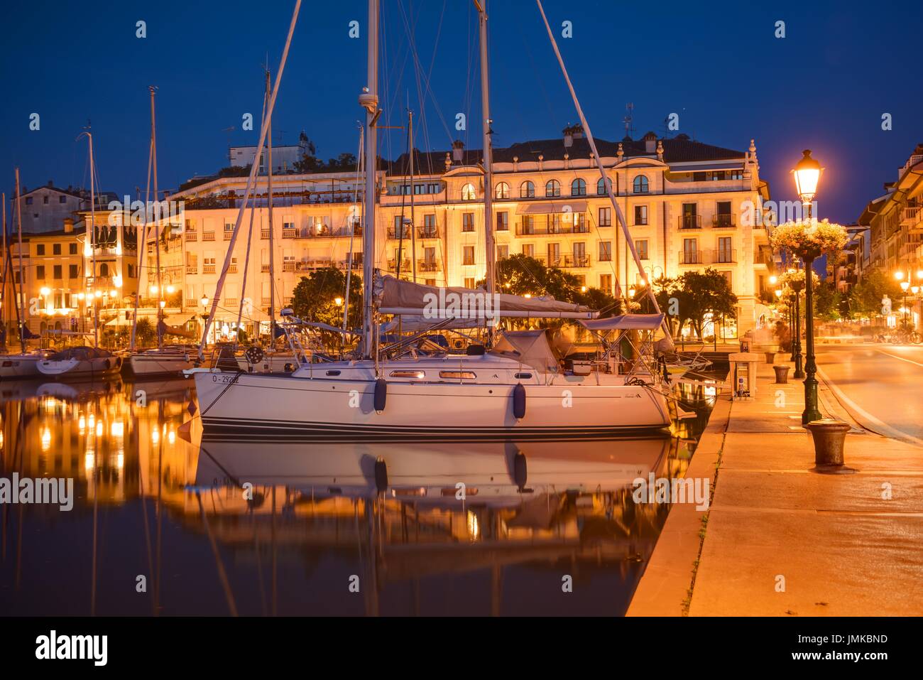 Grado, historische Altstadt, Hafen - Grado, Centro Storico, Porto Foto Stock