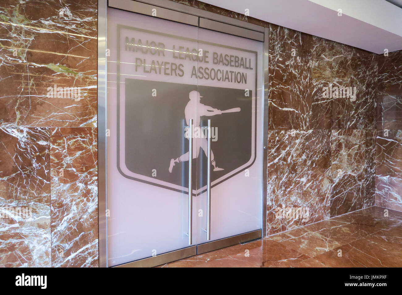 Uffici pf Major League Baseball Players Association, NYC, STATI UNITI D'AMERICA Foto Stock