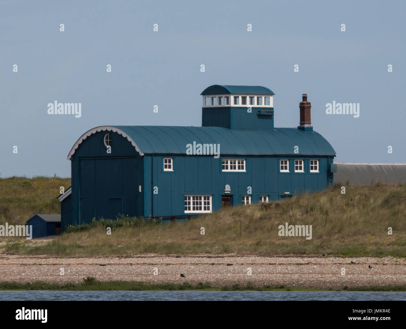 Vecchia casa scialuppa di salvataggio Blakeney Point Foto Stock