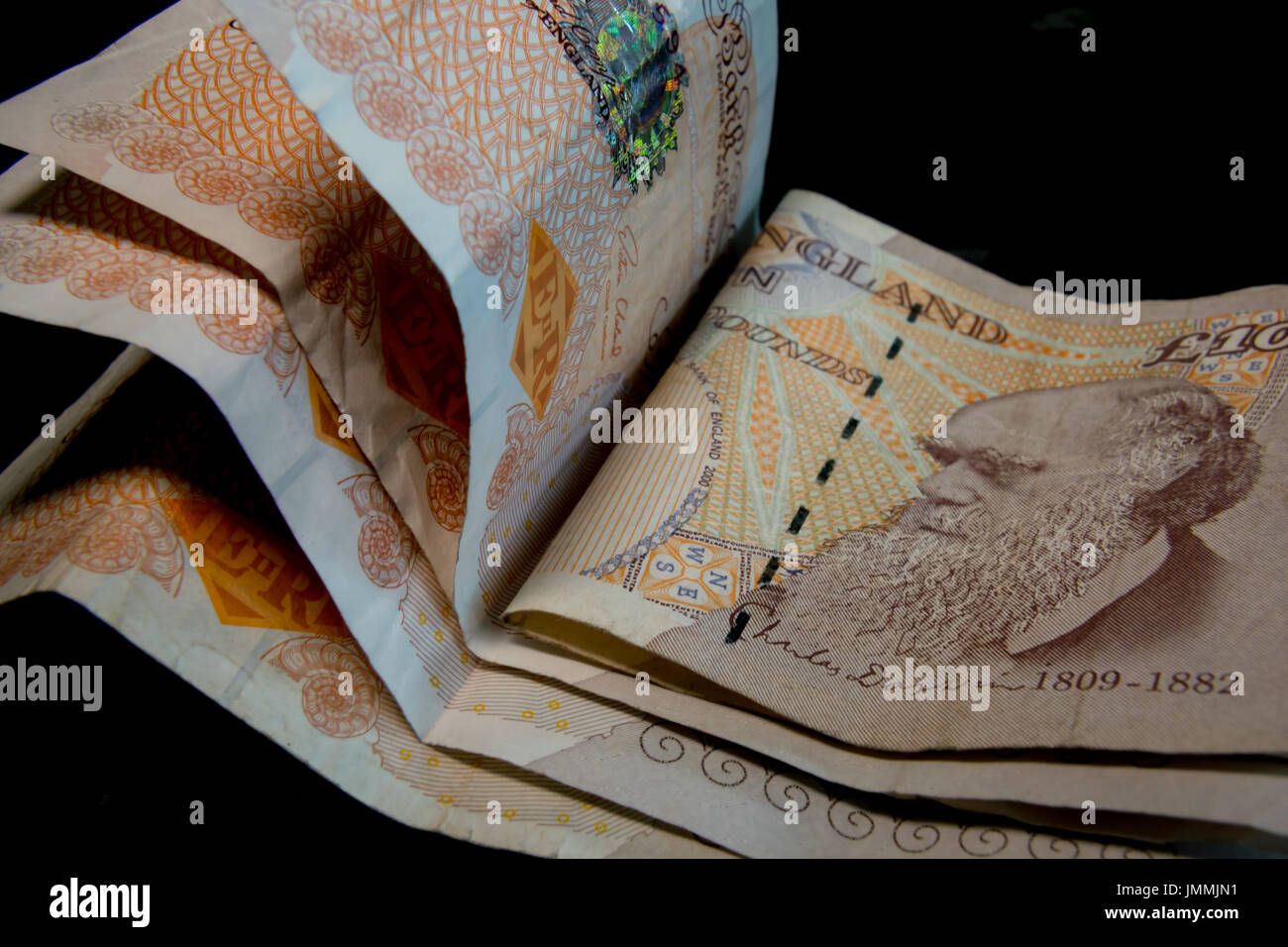 Dieci pound nota Foto Stock