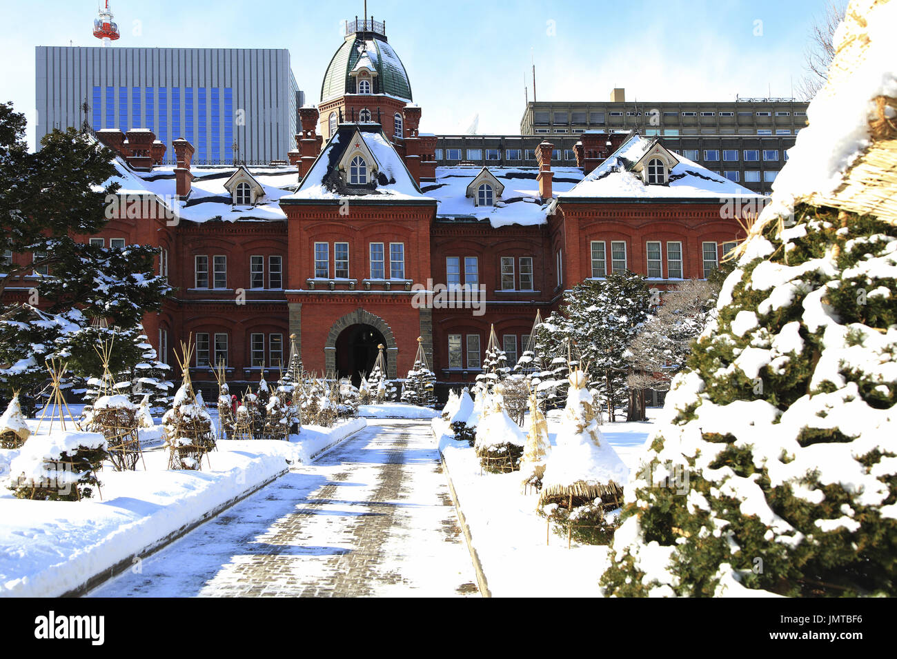 Sapporo in inverno Foto Stock