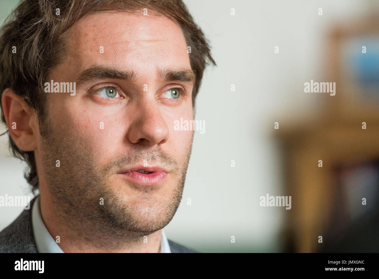 Foto: Capo del Consiglio di Edimburgo Adam McVey - Ritratti - City Chambers Foto Stock