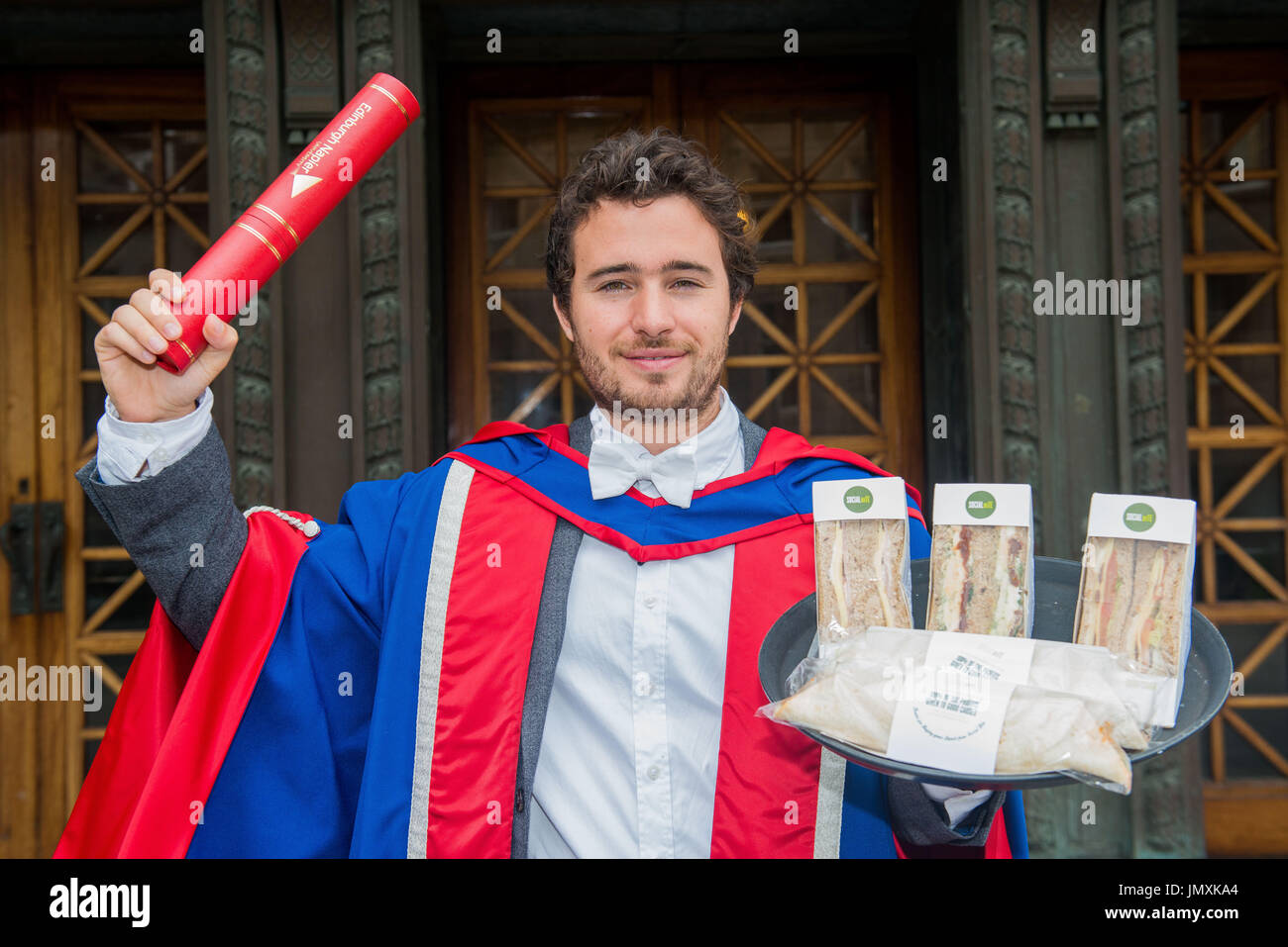 Foto: Josh Littlejohn, azienda leader nel settore sociale e nella campagna per l'homelessness, le cui aziende di Edimburgo hanno ca Foto Stock