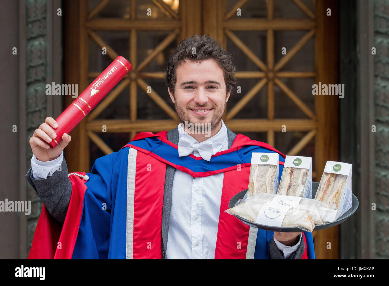 Foto: Josh Littlejohn, azienda leader nel settore sociale e nella campagna per l'homelessness, le cui aziende di Edimburgo hanno ca Foto Stock