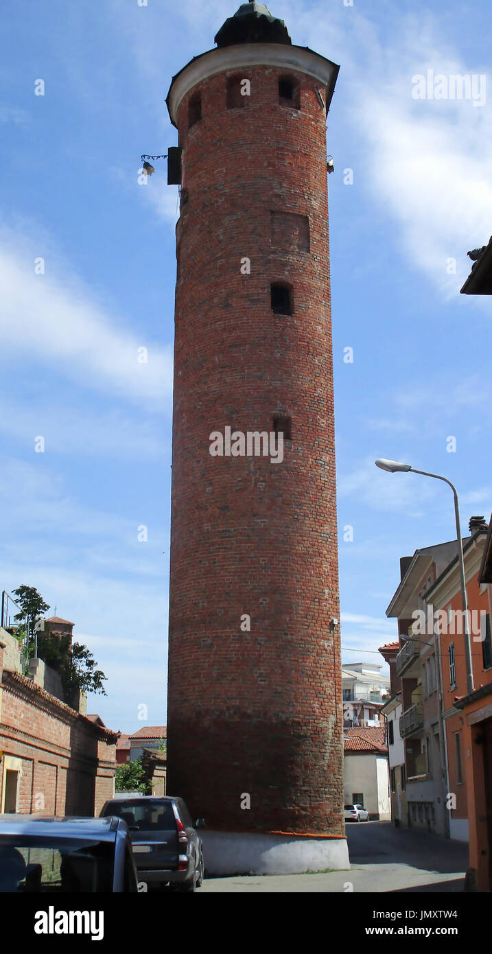 Clock Tower, Piemonte, Italia (4) Foto Stock