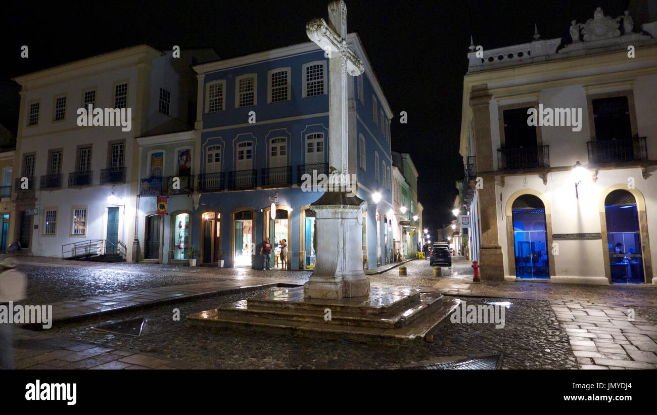 Plaza di Pelourinho Salvador Bahia, Brasile. Foto Stock