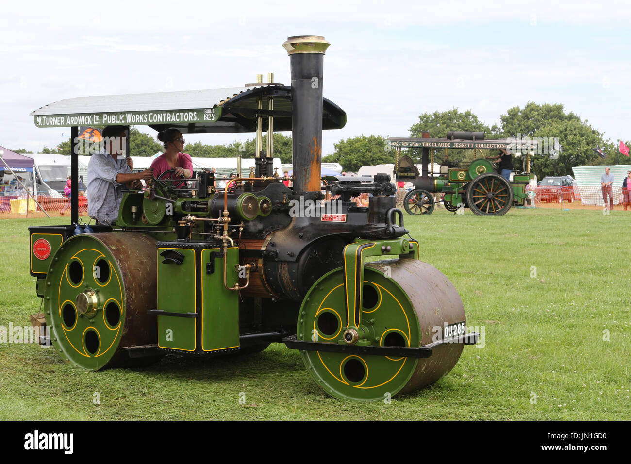 Vintage motore a vapore a Ringmer vapore e Paese mostrano 2017 Foto Stock