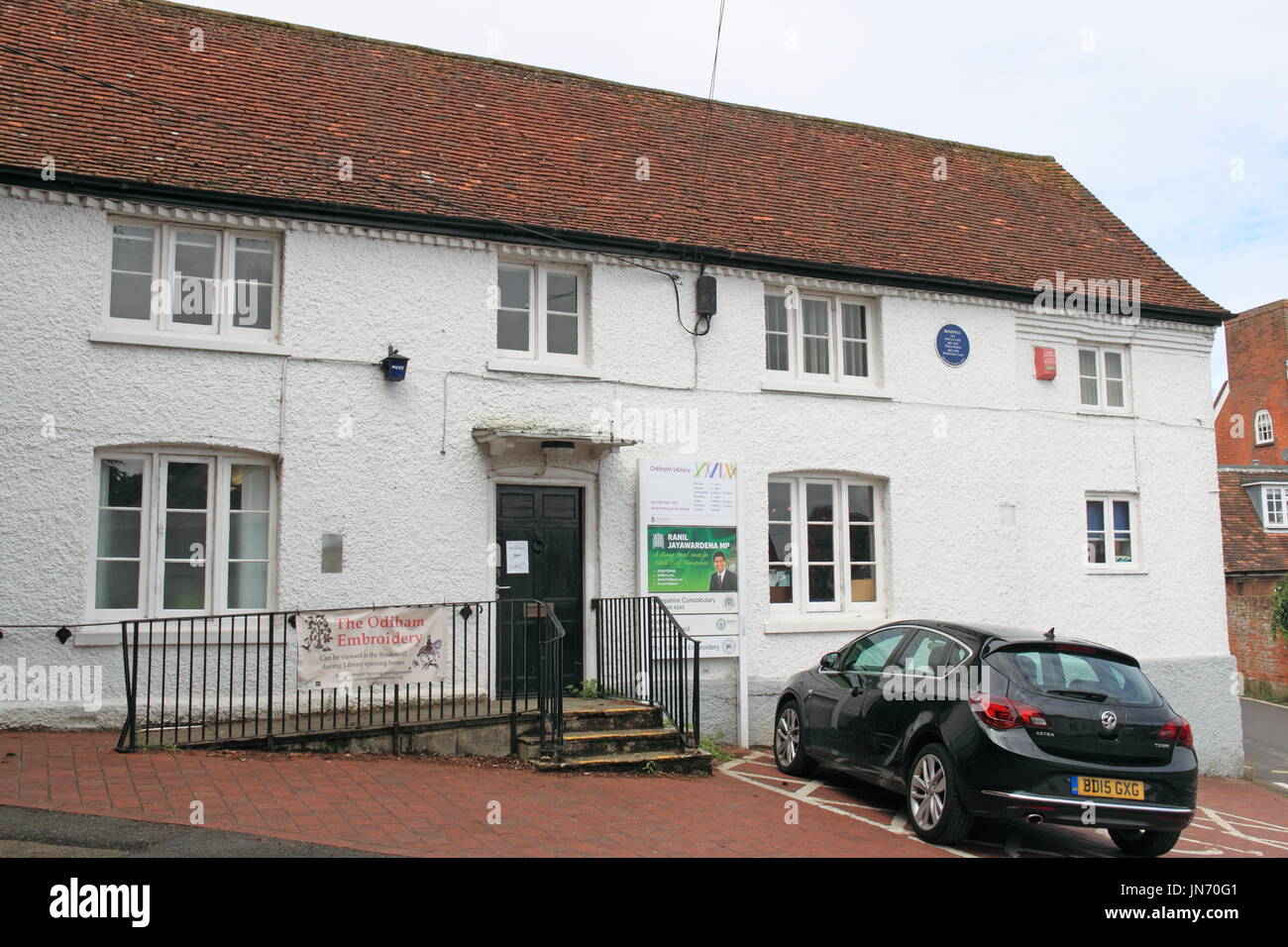 Bridewell libreria e comunità sale a volta una prigione, stazione di polizia e tribunali. Odiham, Hampshire, Inghilterra, Gran Bretagna, Regno Unito, Gran Bretagna, Europa Foto Stock