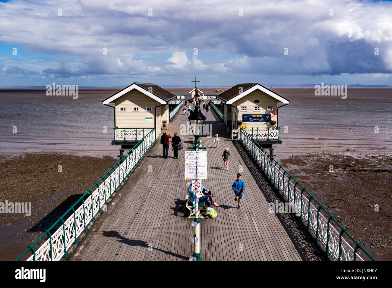 Penarth Pier Foto Stock