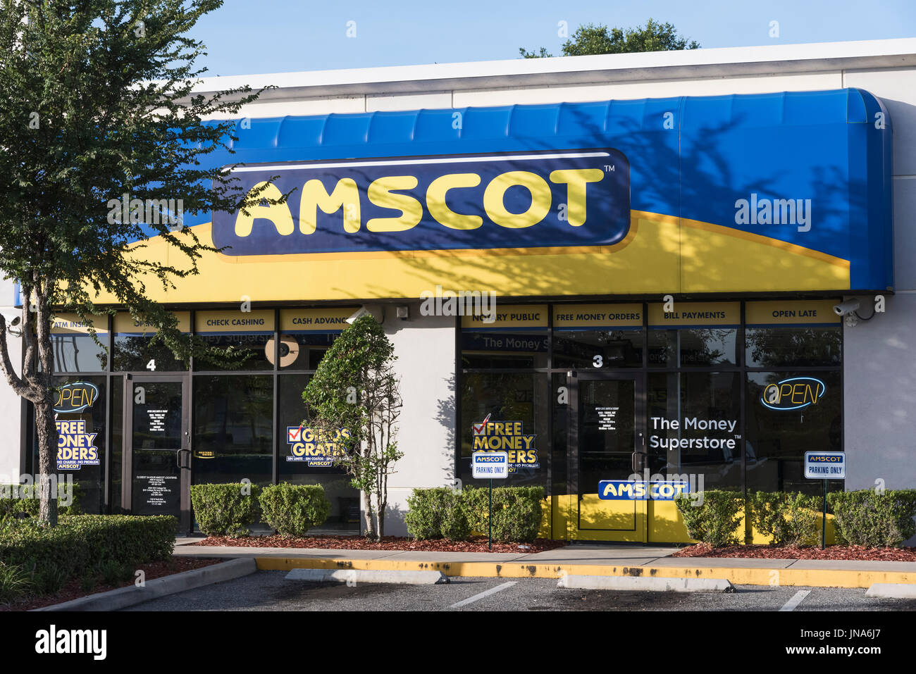 Amscot il denaro Superstore Foto Stock