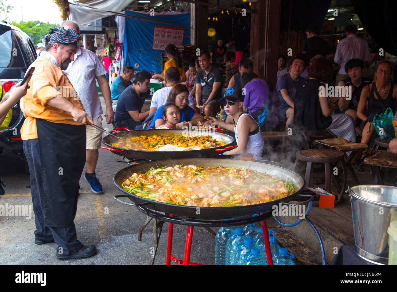 Mercato Chatuchak Foto Stock