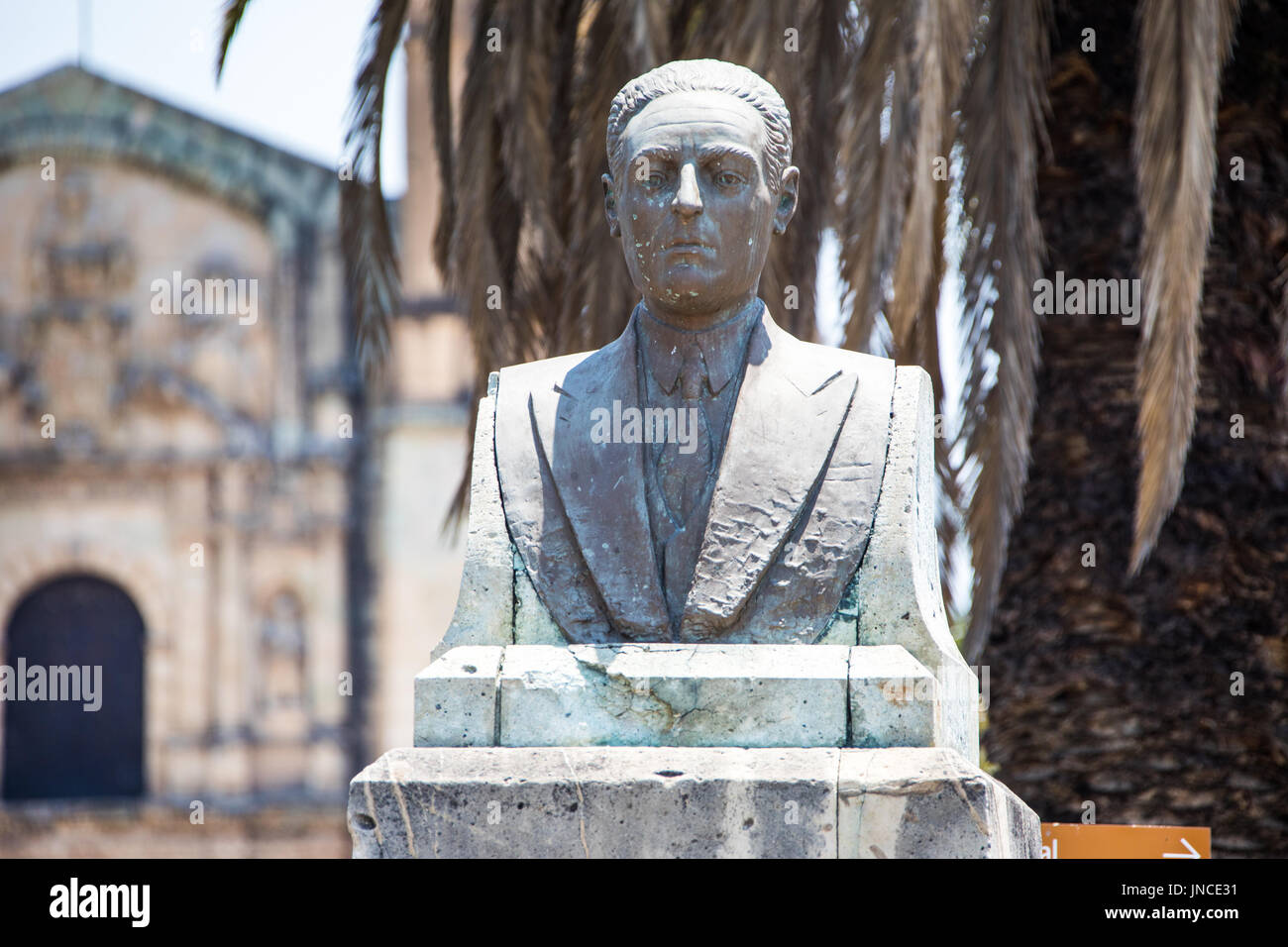 Busto di veglia Garcia 1950, Oaxaca, Messico Foto Stock