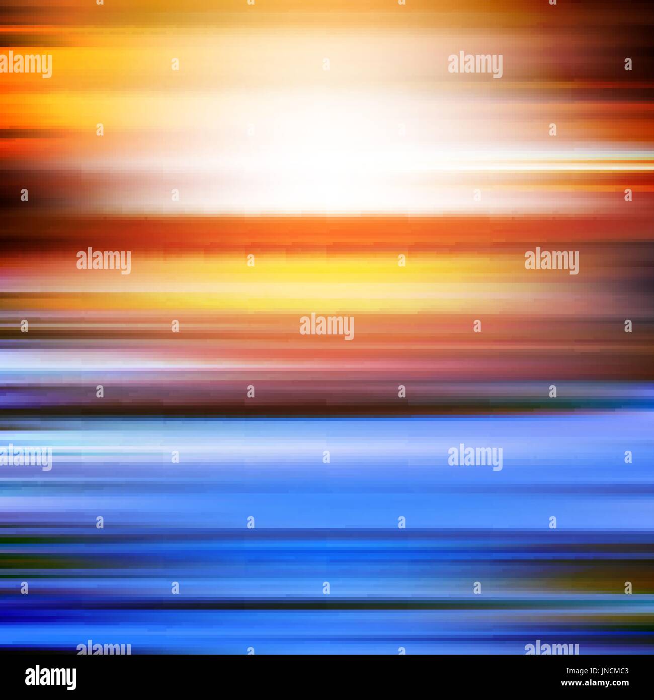 Abstract blu arancione motion blur sullo sfondo illustrazione vettoriale Illustrazione Vettoriale