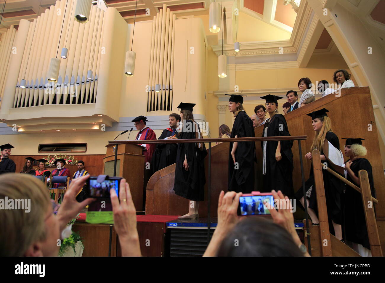 Cerimonia di laurea Goldsmiths College, University of London, England, Regno Unito Foto Stock