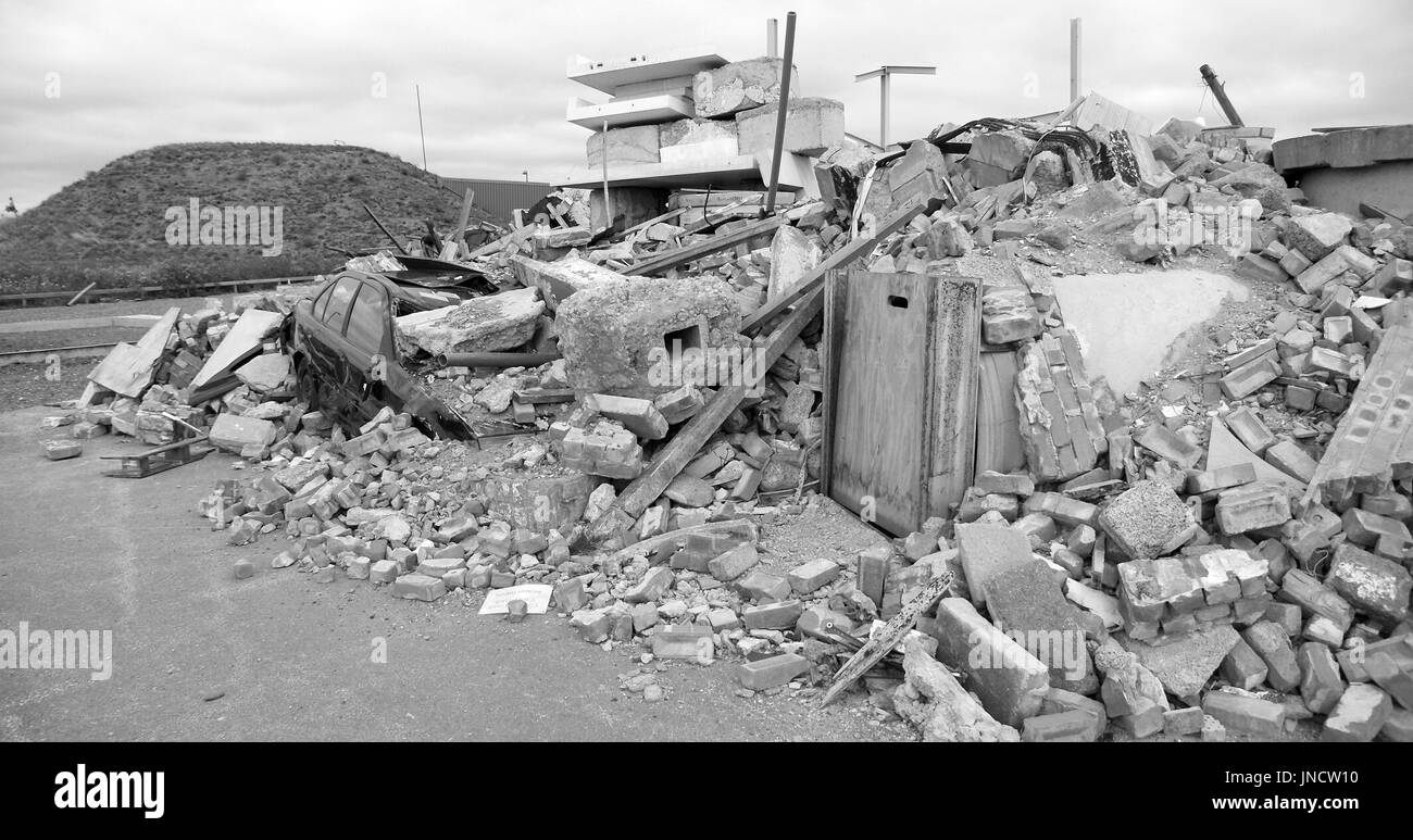 Precisione di munizioni a guida, sito di bomba Foto Stock