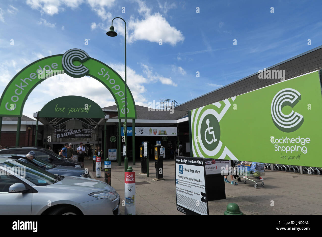 Cockhedge Shopping Centre, Warrington, North West England, UK, WA1 Foto Stock