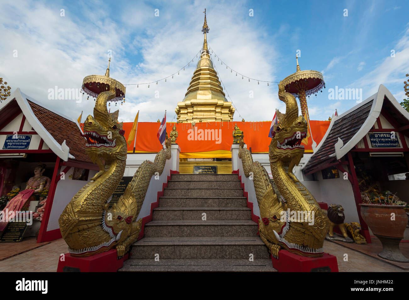 Wat Phra That Doi Kham, Chiang Mai, Thailandia Foto Stock