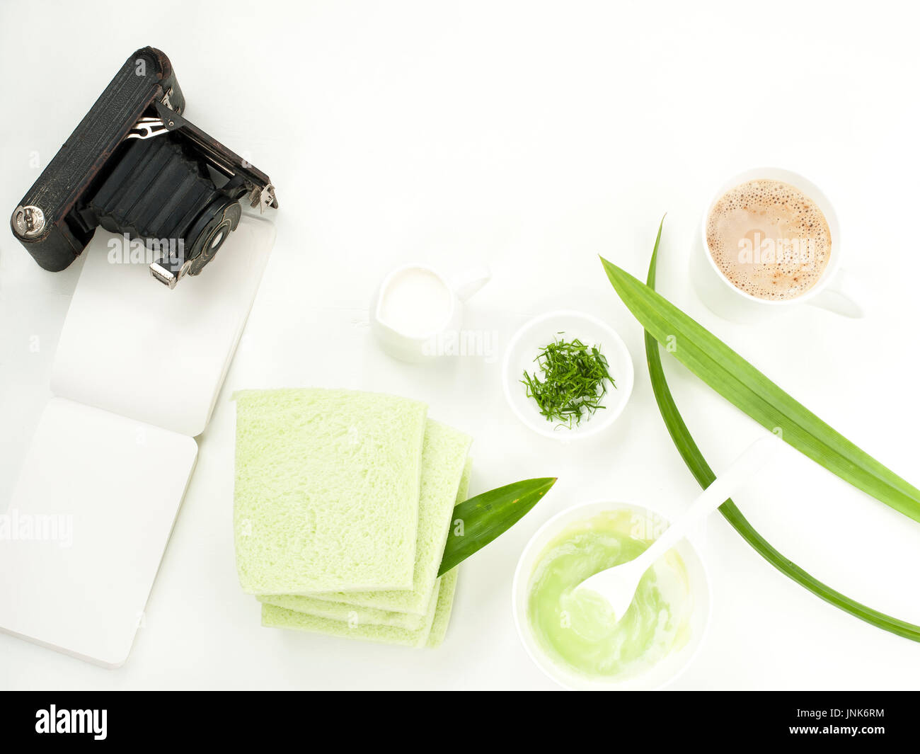 Foglie di pandanus mescolatori di prodotto alimentare per la cura di un sano stile di vita Foto Stock