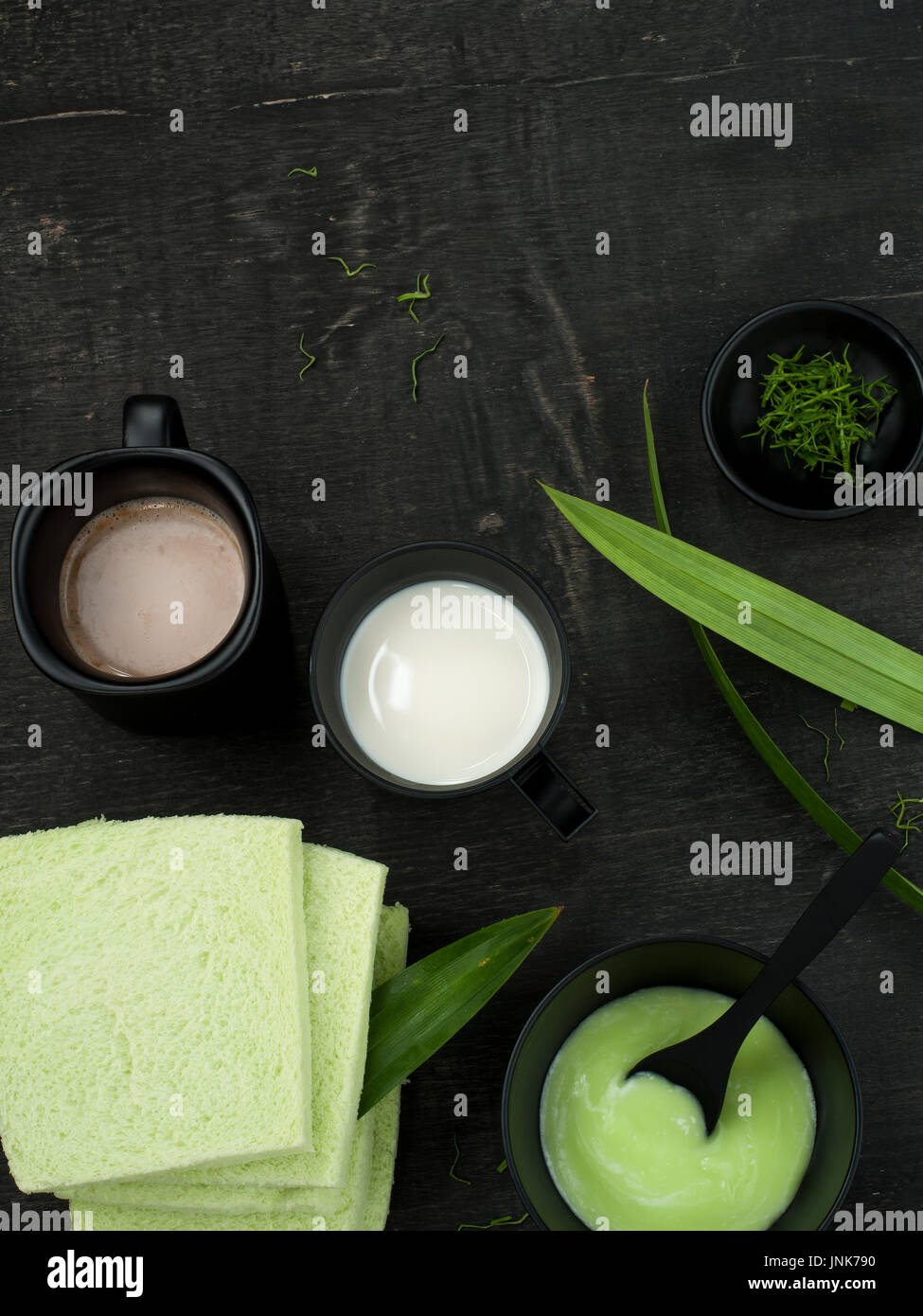 Foglie di pandanus mescolatori di prodotto alimentare per la cura di un sano stile di vita Foto Stock