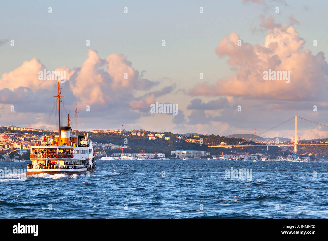 Il Bosforo, Istanbul, Turchia. Foto Stock