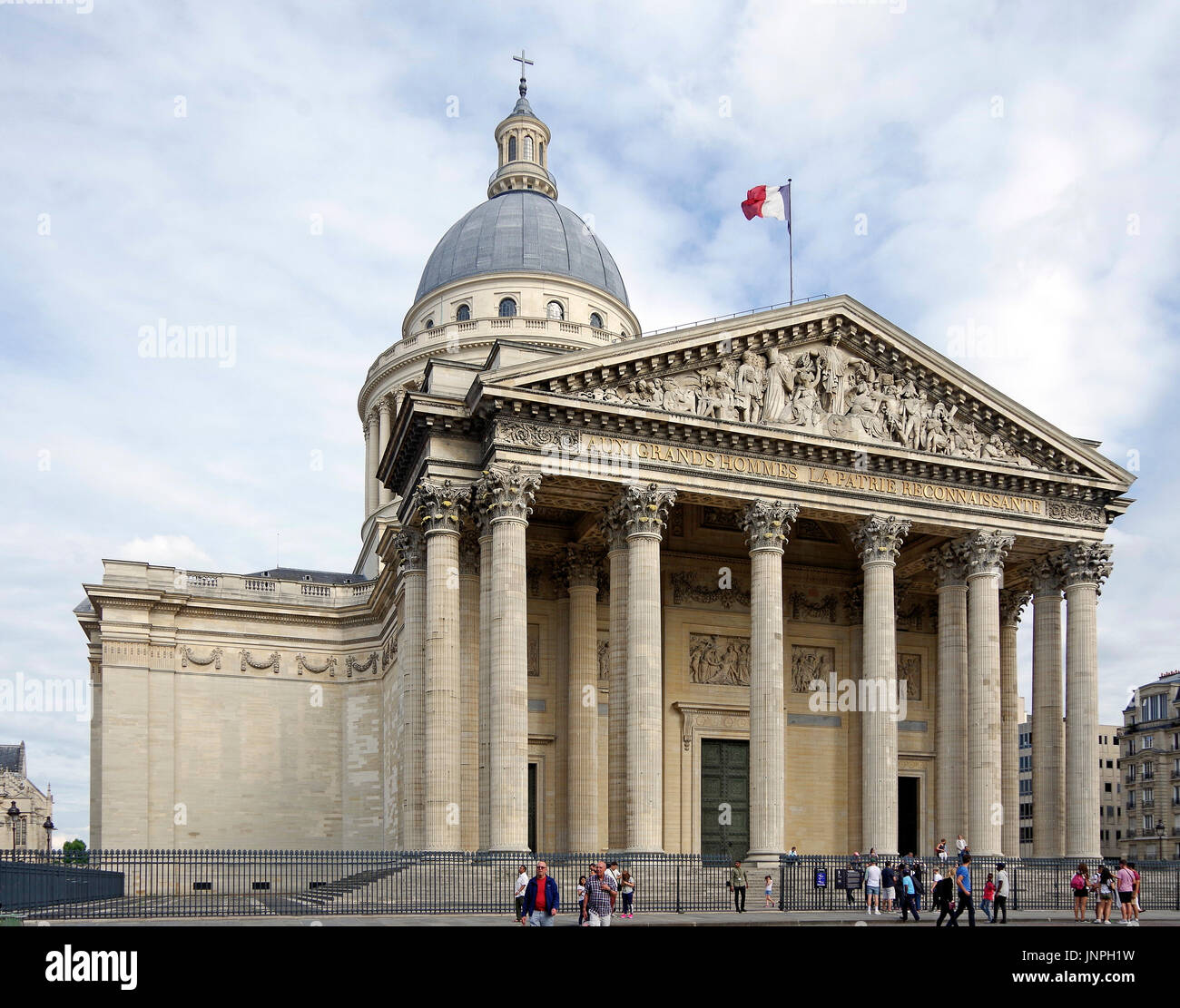 Parigi, Francia, elegante, basso-chiave Beaux-Arts stile blocco appartamento vicino a St Etienne du Mont. Foto Stock