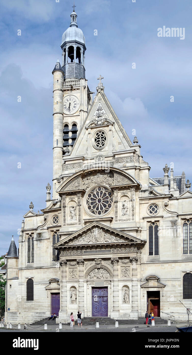 Parigi, Francia, Eglise, chiesa, di Saint-Étienne-du-Mont Foto Stock