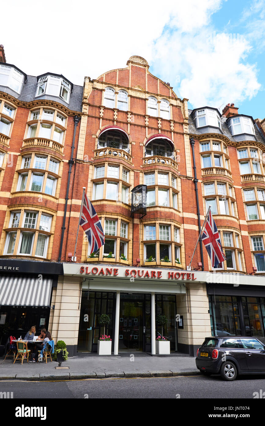 Sloane Square Hotel, Sloane Square, a Chelsea, Londra, Regno Unito Foto Stock