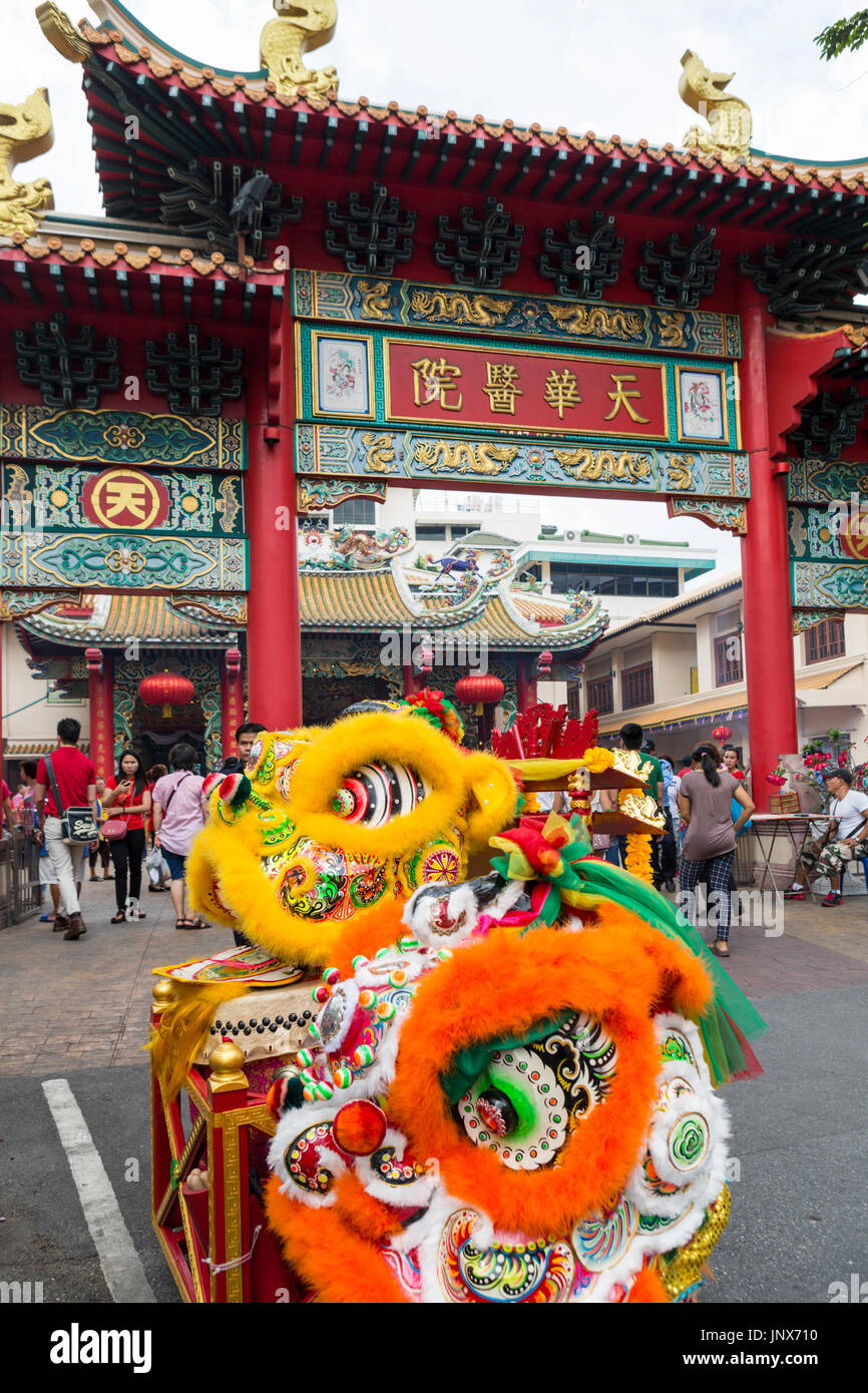 Bangkok, Tailandia - 18 Febbraio 2015: folle alla celebrazione del nuovo anno cinese a Chinatown, Bangkok. Foto Stock