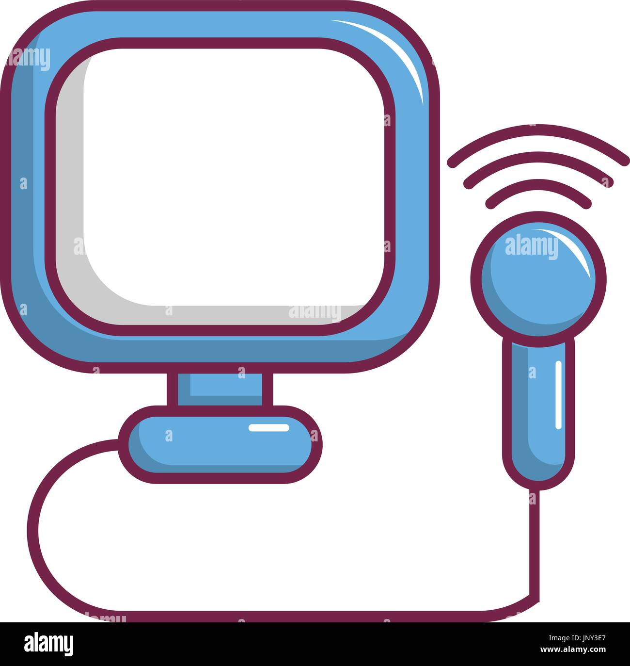 Lo screening in gravidanza, l'icona di stile cartoon Illustrazione Vettoriale