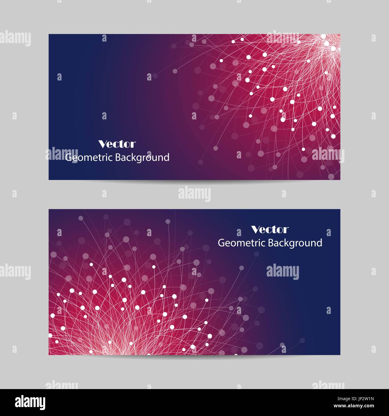 Set di Banner orizzontale Illustrazione Vettoriale