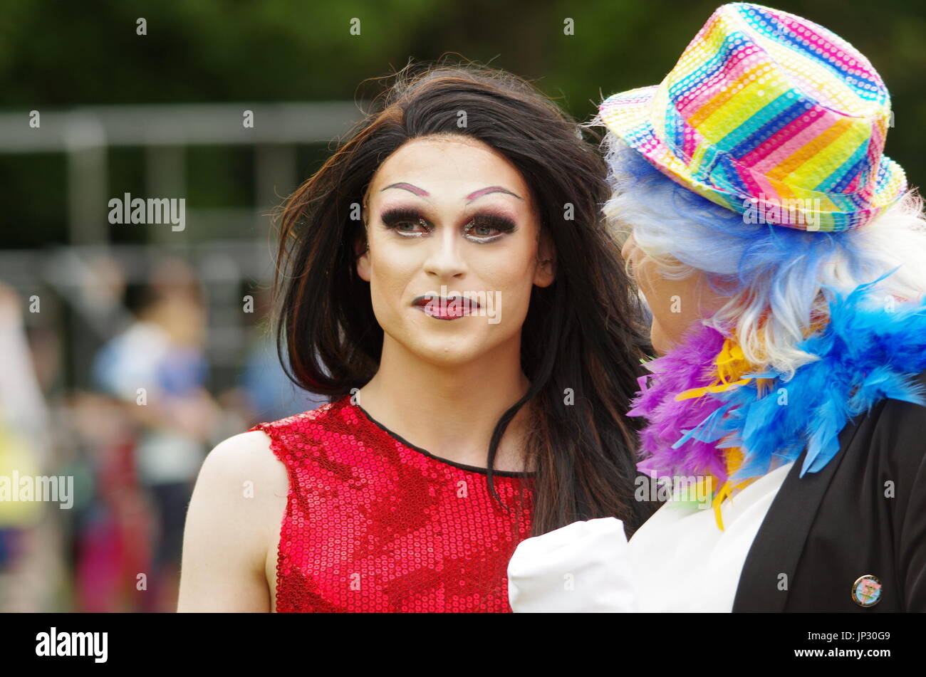 Sheffield puro orgoglio lgbt 2017 event Foto Stock