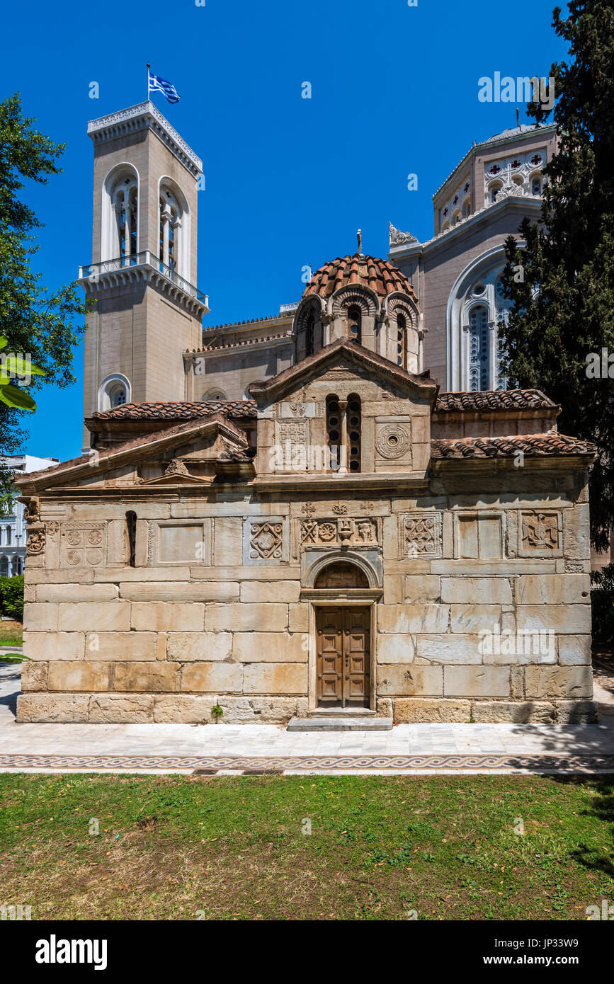 Chiesa di Aghios Eleftherios o poco Metropolis, Atene, Attica, Grecia Foto Stock