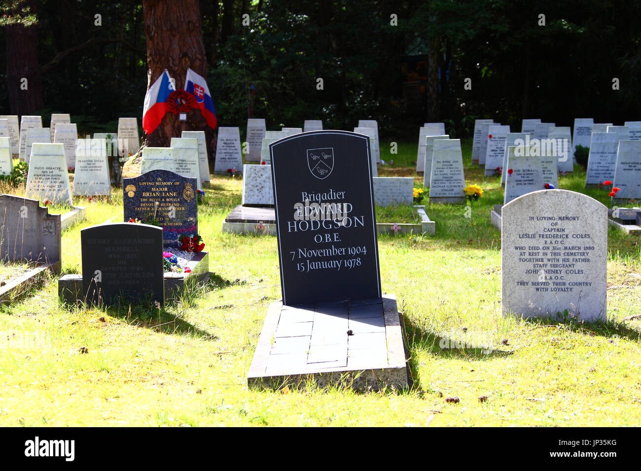 Brookwood il cimitero e il cimitero militare, nota anche come la necropoli di Londra, nel Surrey. Il più grande cimitero nel Regno Unito stabilita nel 1852. Foto Stock