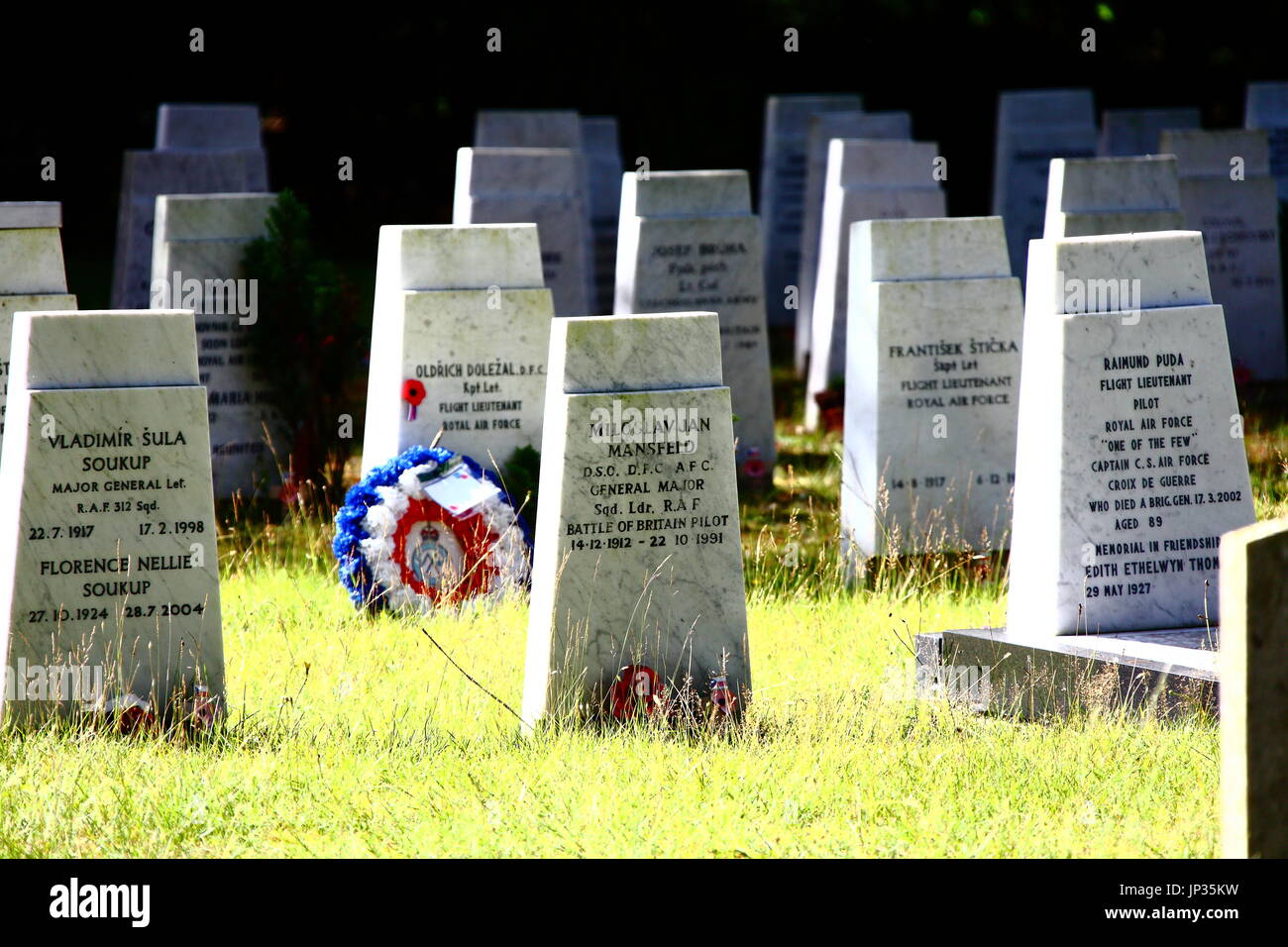 Brookwood il cimitero e il cimitero militare, nota anche come la necropoli di Londra, nel Surrey. Il più grande cimitero nel Regno Unito stabilita nel 1852. Foto Stock