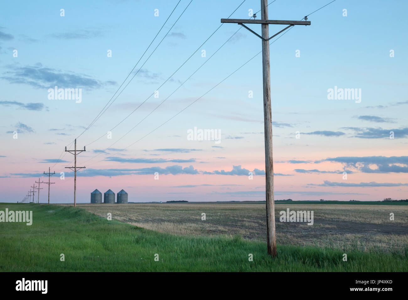 Tipico rurale scena su American Plains. Foto Stock