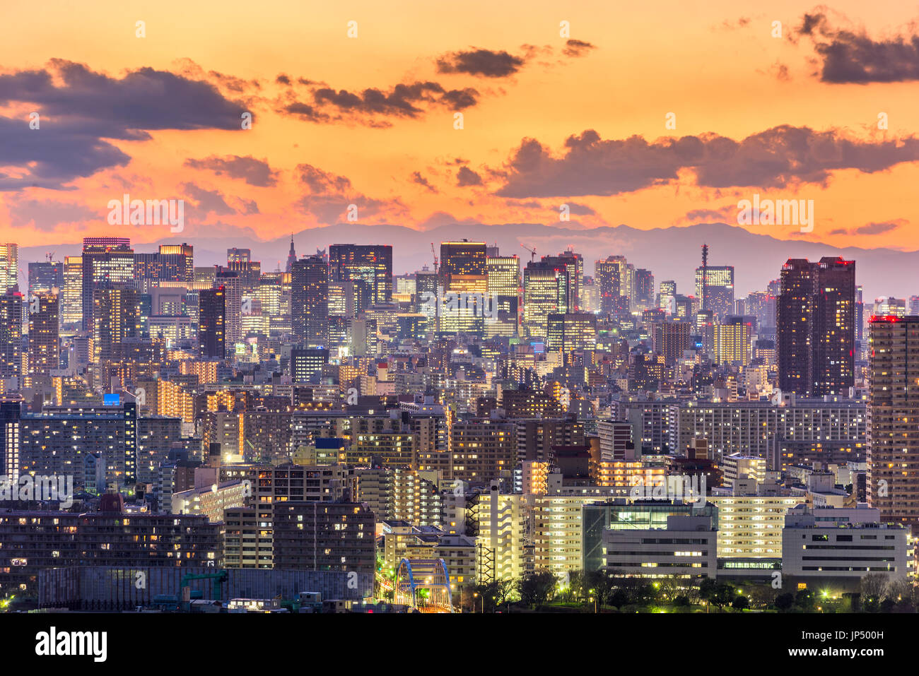 Tokyo, Giappone Cityscape Foto Stock