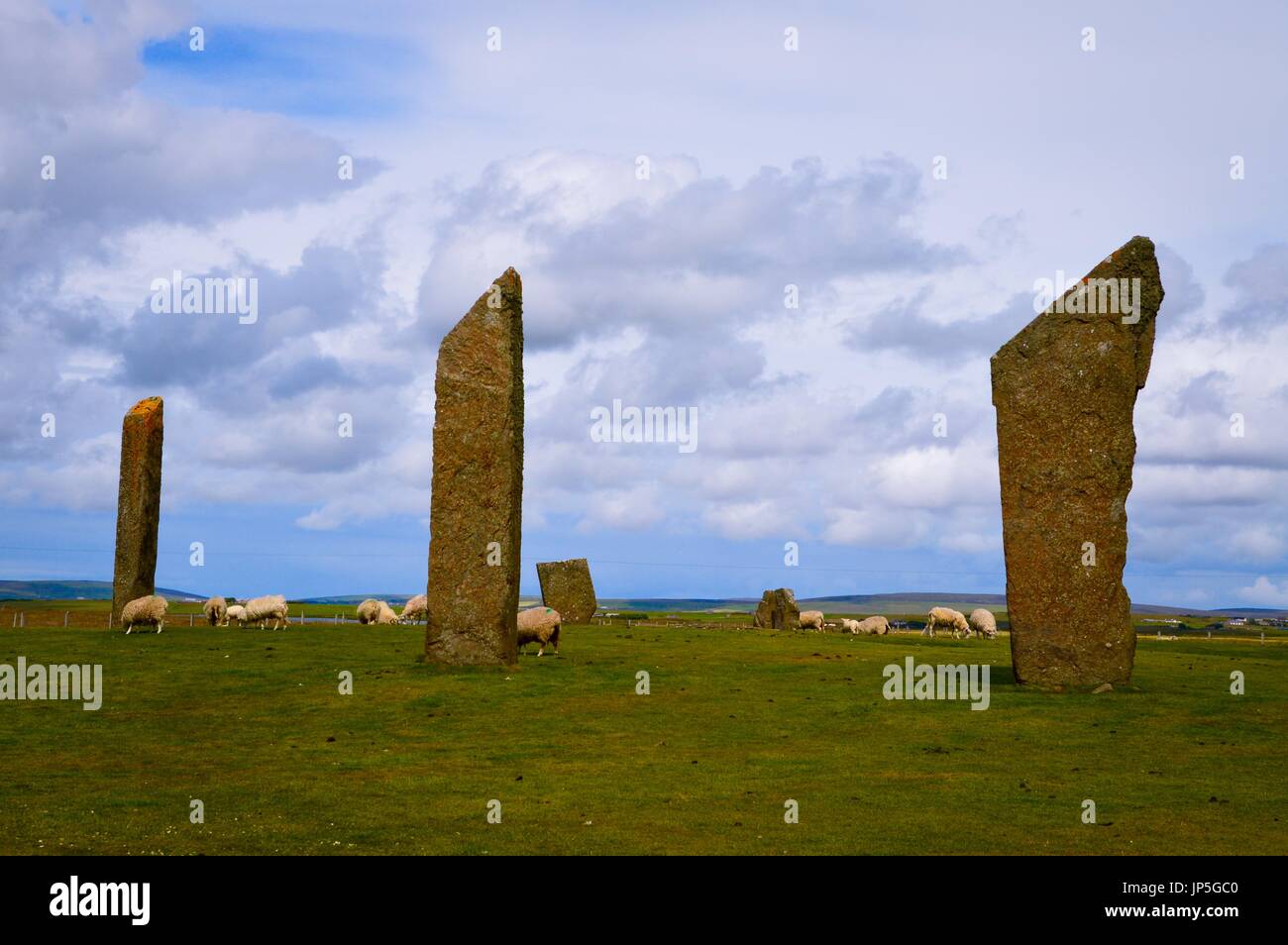 Le pietre di Stenness Foto Stock