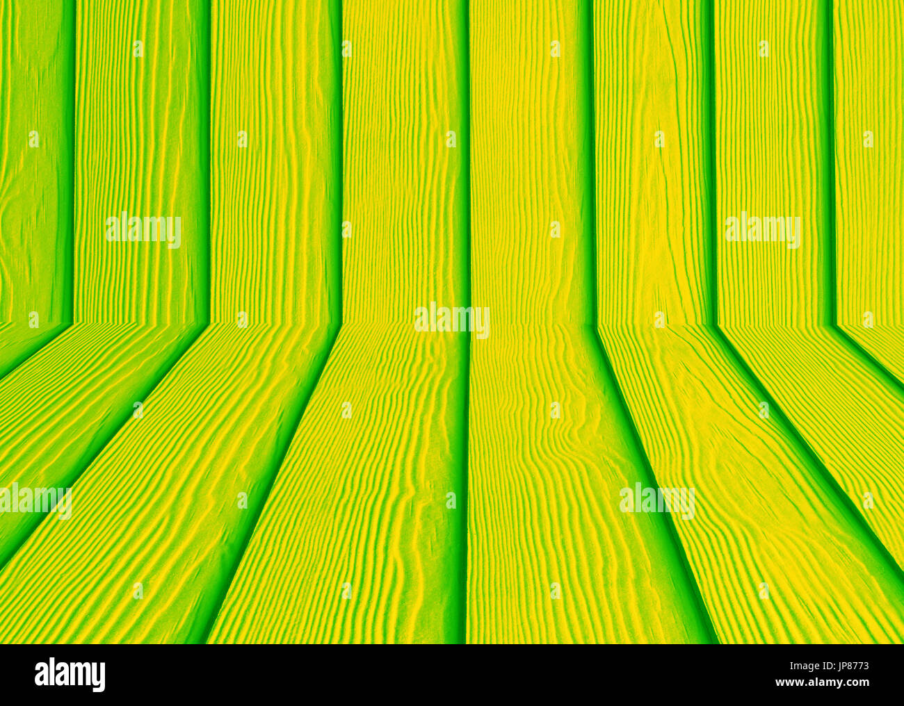 Verde sullo sfondo di legno Foto Stock