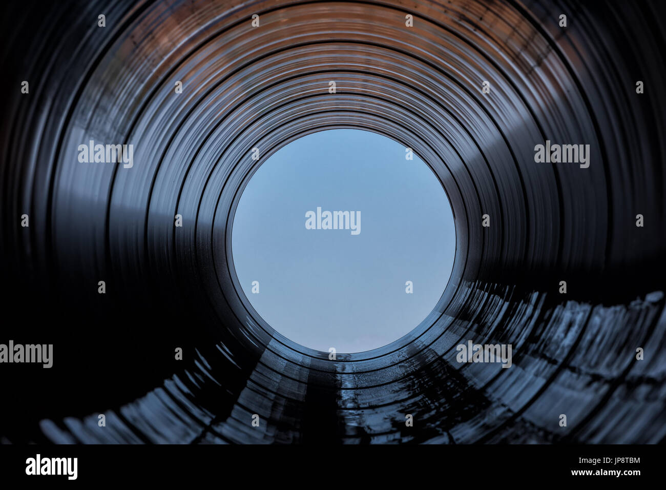 La costruzione di un gasdotto Trans Adriatic Pipeline - tocca in Grecia del nord. La pipeline inizia dal Mar Caspio e raggiunge la costa del sud Foto Stock