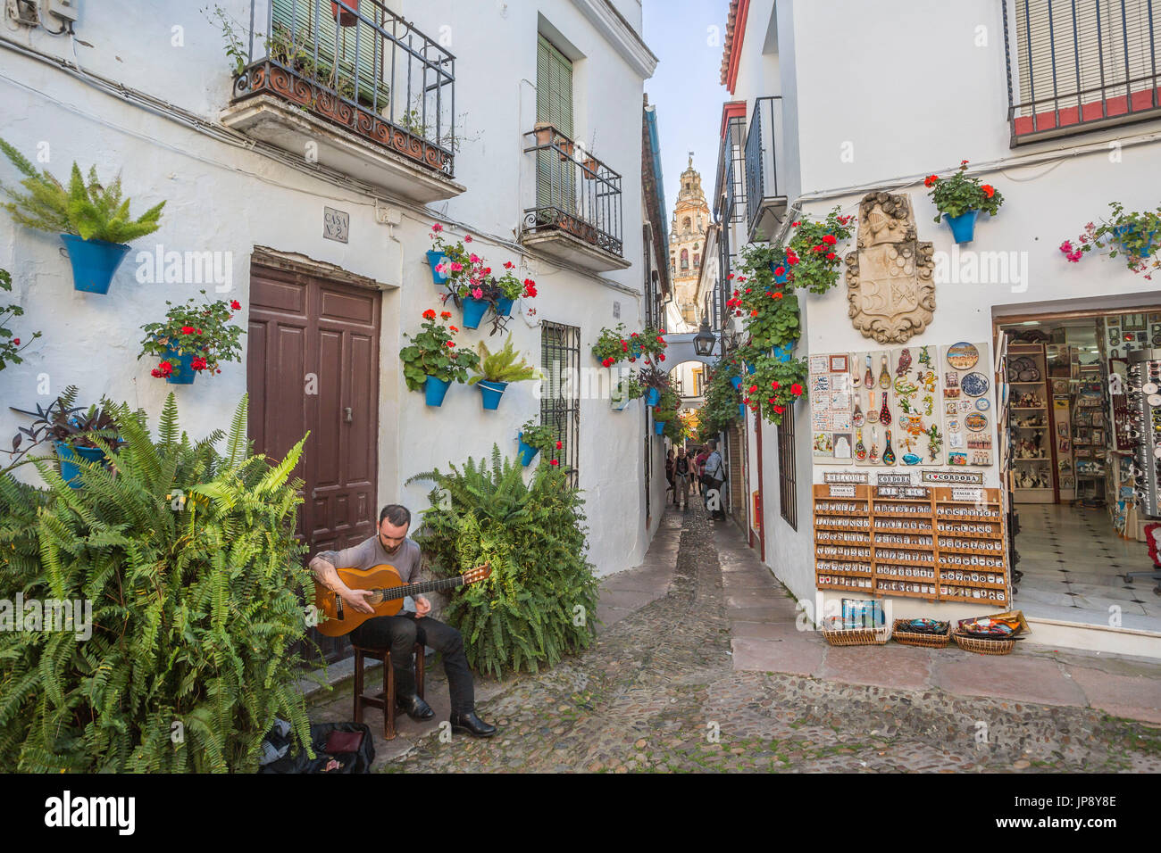 Spagna, Andalusia regione, città di Cordoba, Down Town street Foto Stock