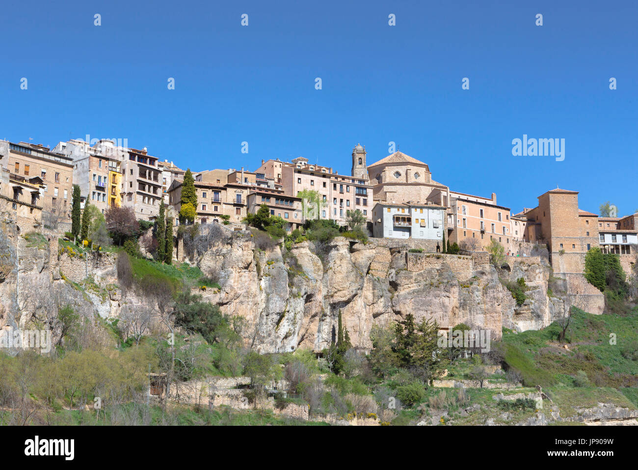 Spagna, Cuenca Città Patrimonio Mondiale dell'UNESCO, le case sospese Foto Stock