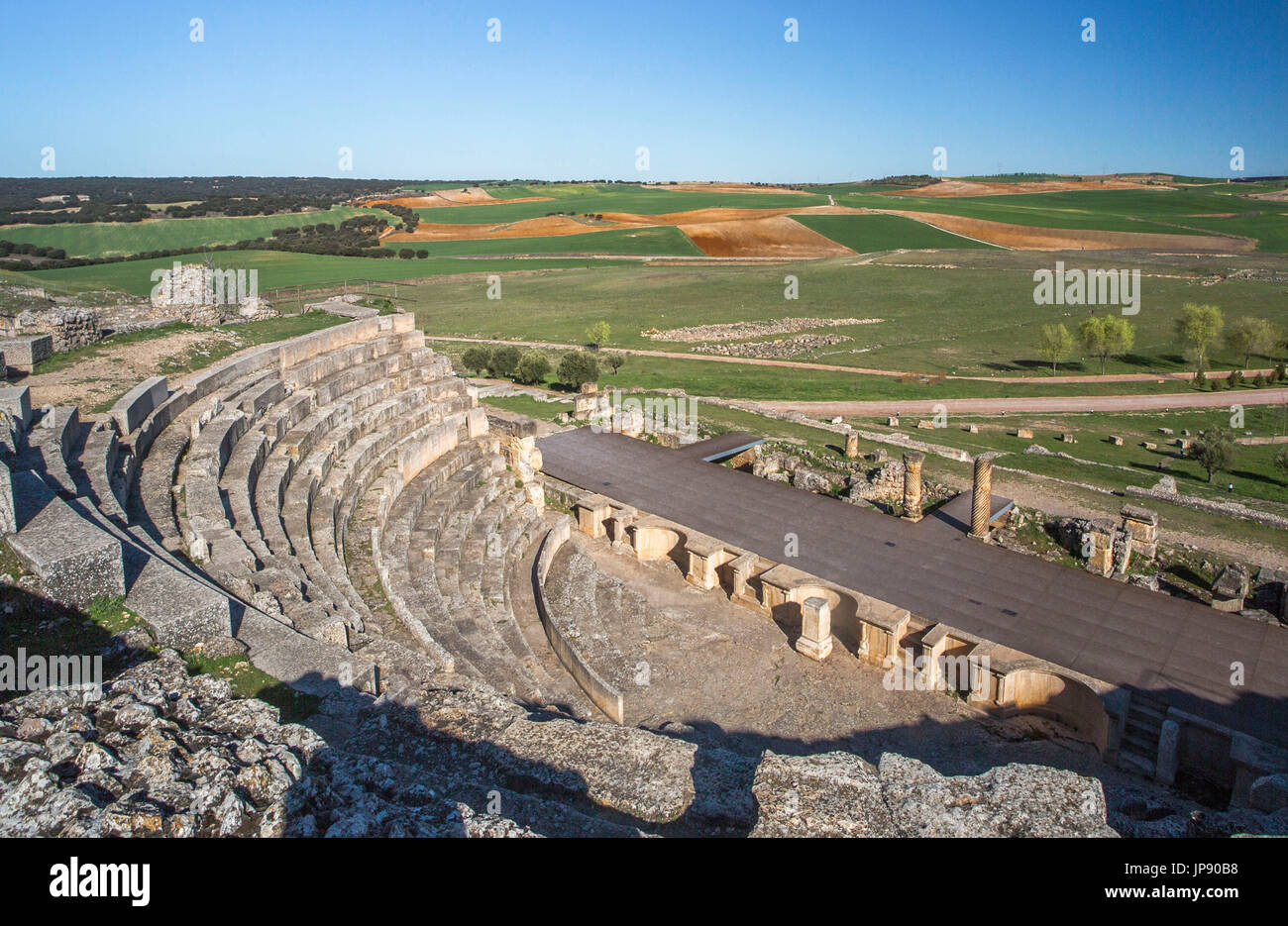 Spagna, Provincia Cuenca, le rovine romane della città Segobriga, il teatro Foto Stock